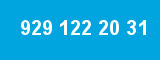 929 122 20 31 929 122 20 31